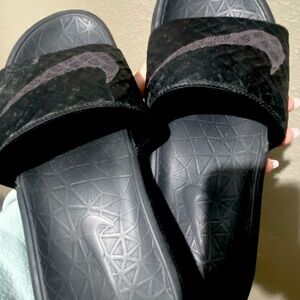 Nike Black Slide Sandals for Women